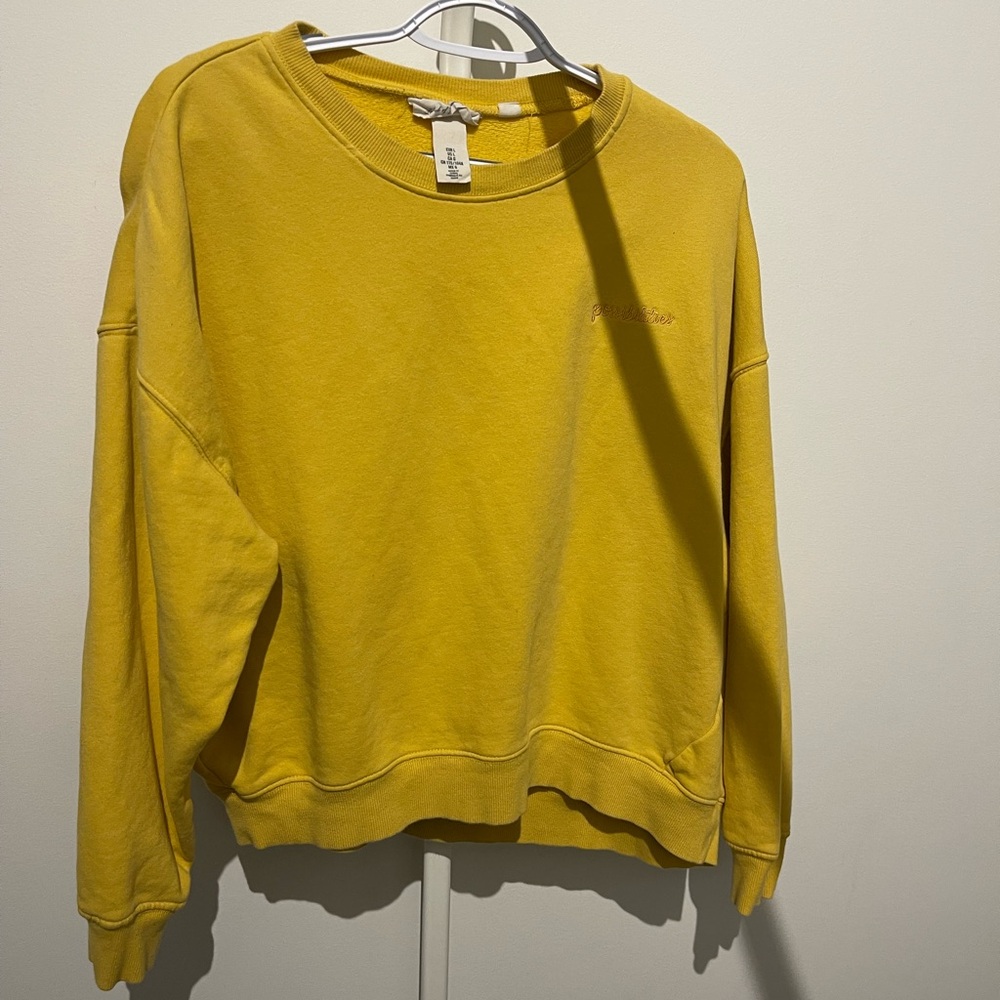 Yellow Crew Neck Sweater